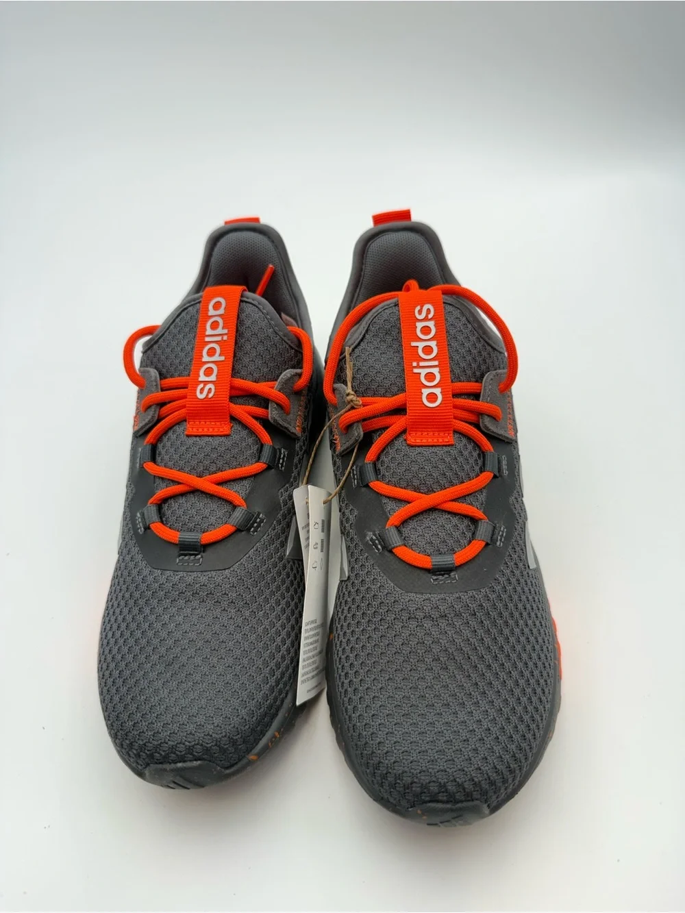 adidas Kaptir 4.0 K Kids Sneakers Gray/Orange US 4.5 Youth Women’s Approx 6